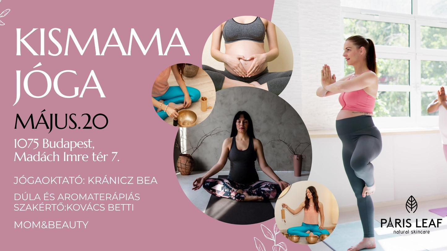 Kismama jóga hangtálfürdővel, illóolajokkal és személyes tanácsadással
